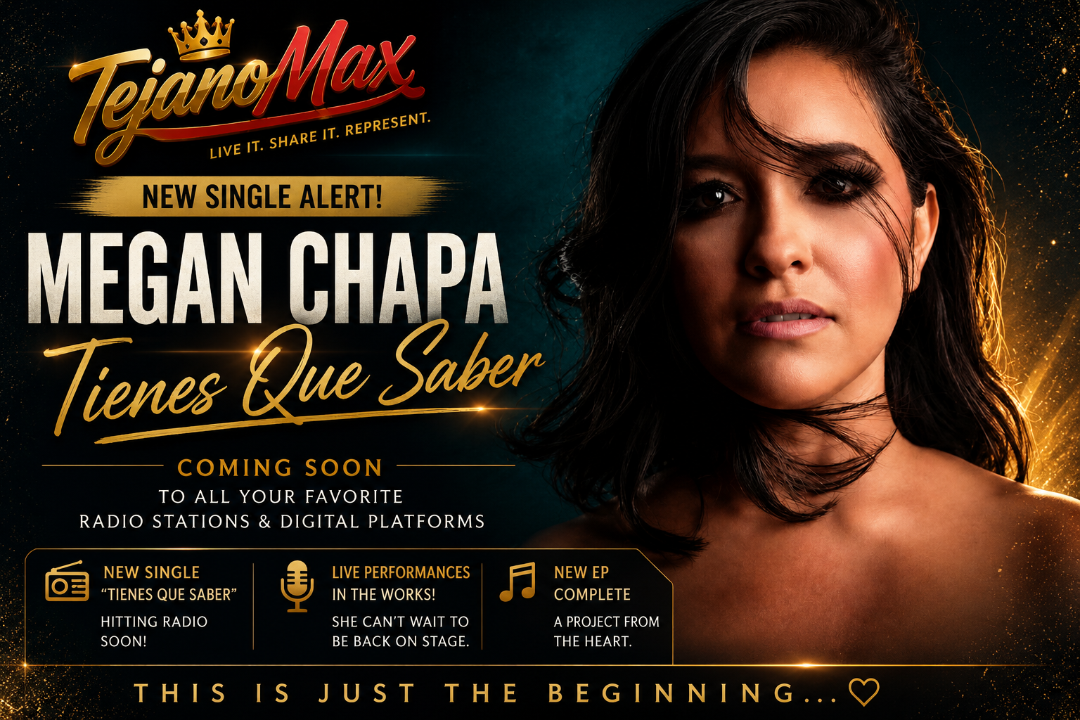 She’s Back! Megan Chapa Returns to Tejano Music After 7 Years Away with a Brand-New EP