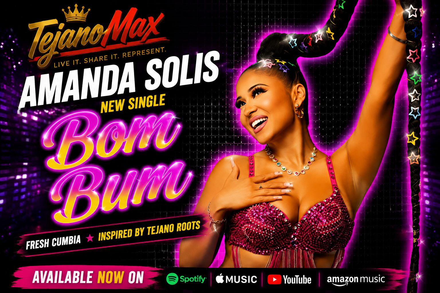 Amanda Solis Brings Fresh Energy to Tejano Music with New Single “Bom Bum”